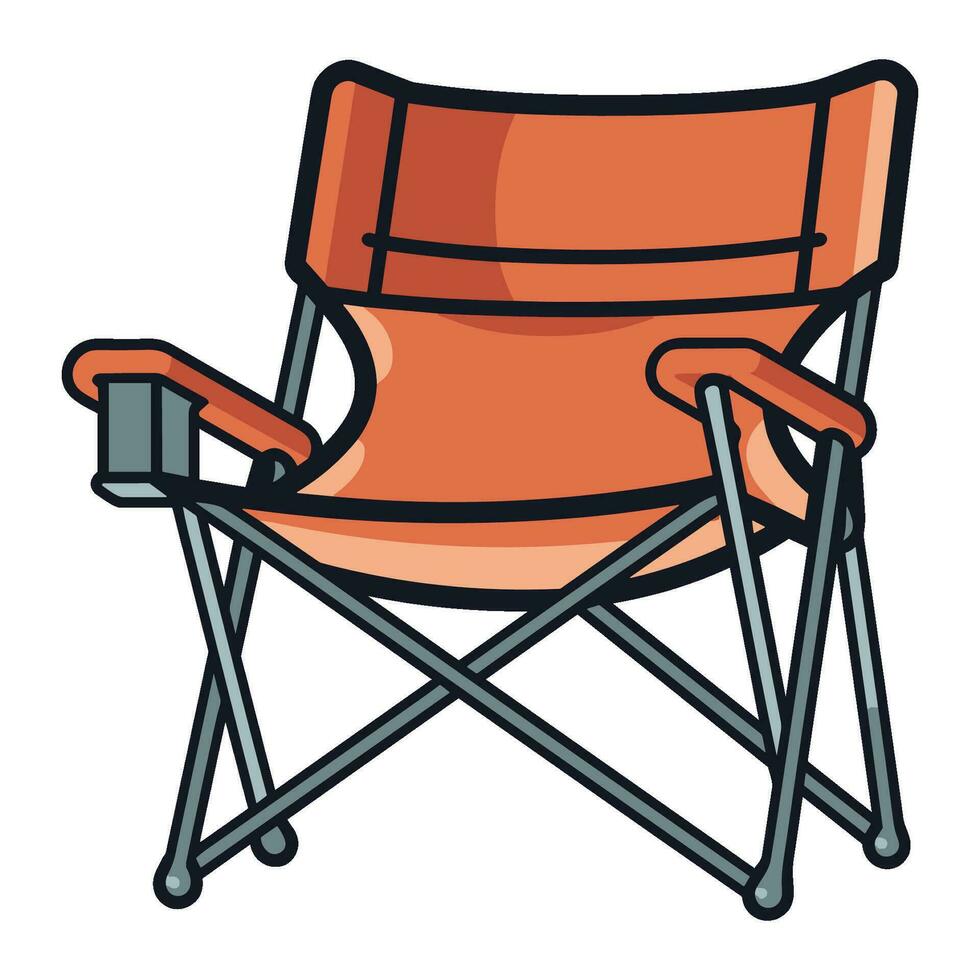 camping stoel clip art vector illustratie