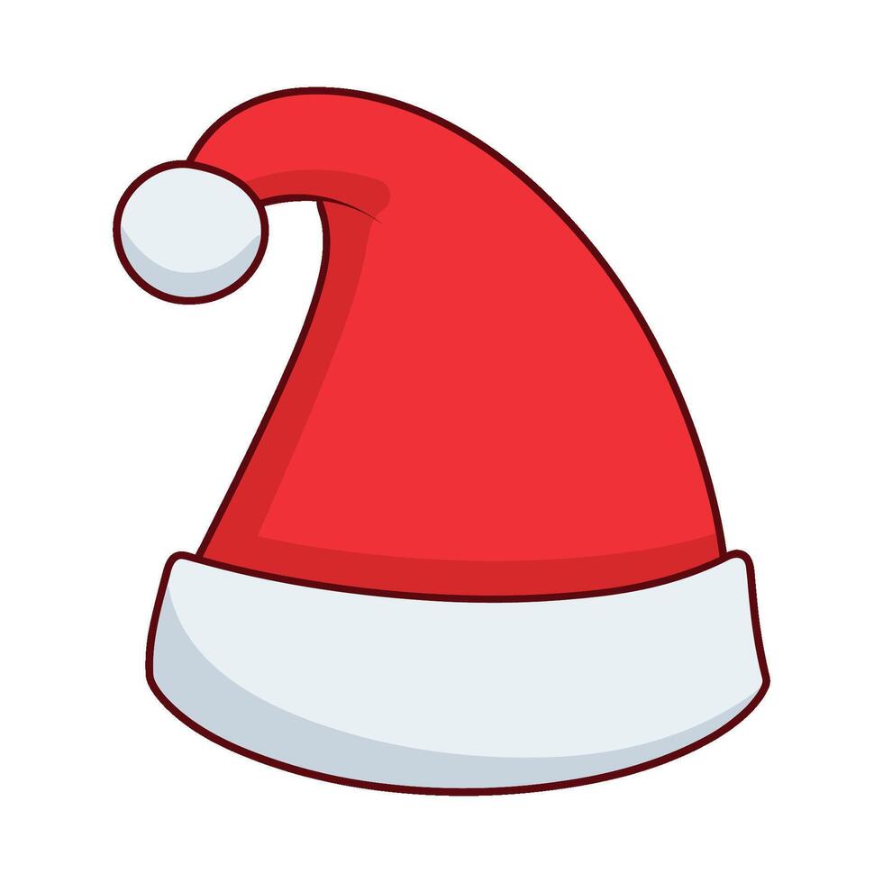 vrij de kerstman hoed vector clip art, Kerstmis hoed illustratie