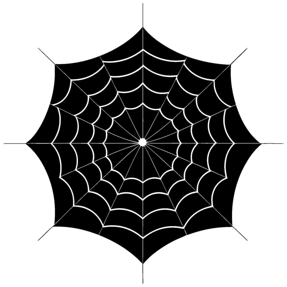 spinneweb schets zwart silhouet, spin netto schets vector clip art