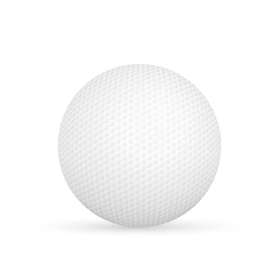 golf bal geïsoleerd Aan wit vector voorraad illustratie.
