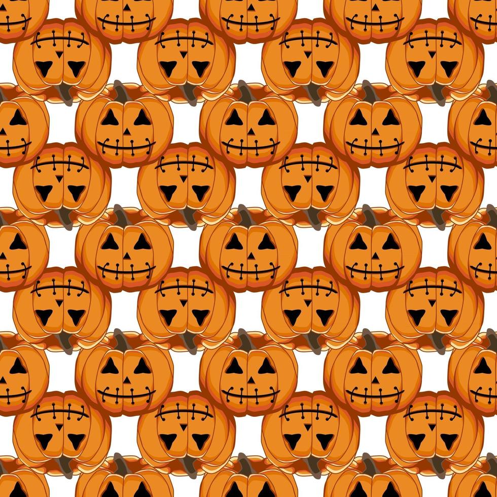 illustratie op thema groot gekleurd patroon halloween vector