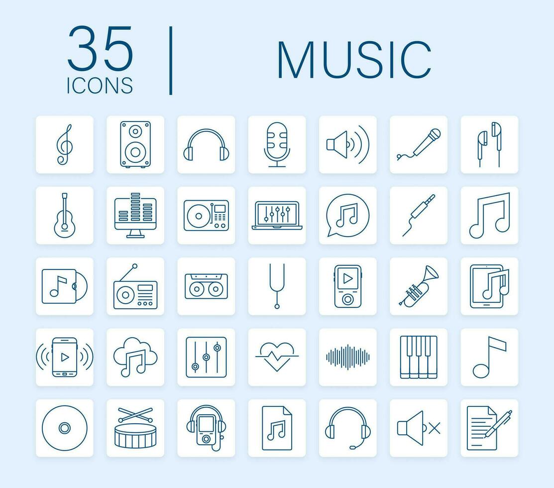 muziek- icoon in vlak stijl. muziek, stem, Vermelding icoon. vector voorraad illustratie