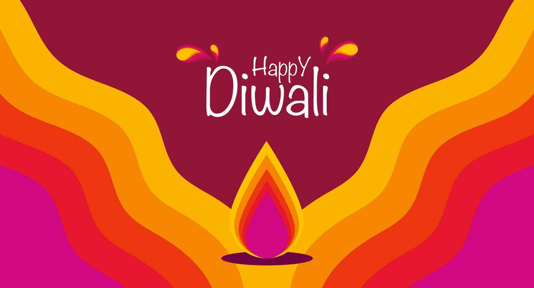 gelukkige diwali festival achtergrond. diwali-achtergrondontwerp voor banner, poster, flyer, websitebanner, vector