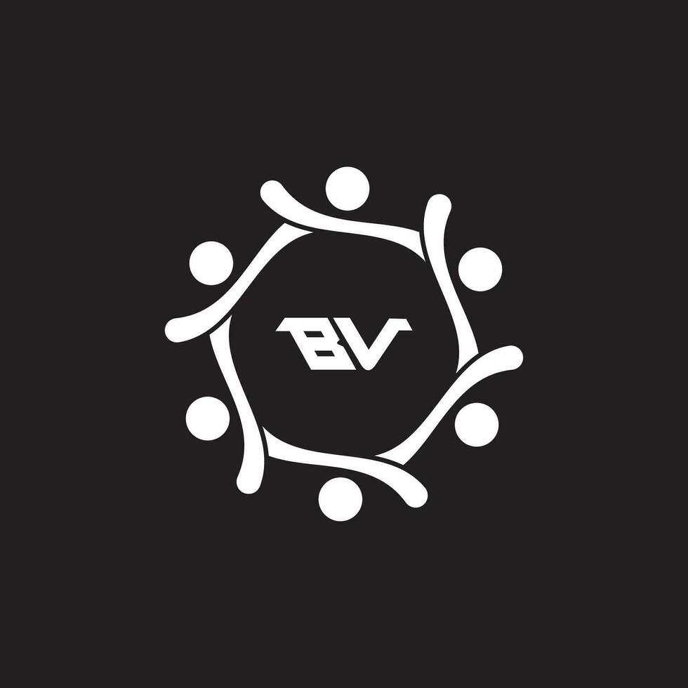 vb bv logo ontwerp vector sjabloon