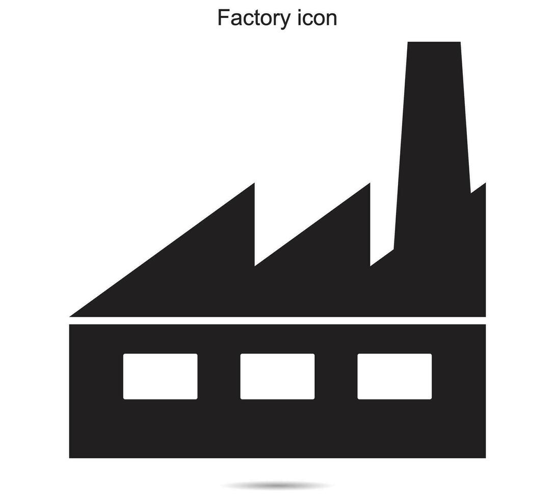 fabriek icoon, vector illustratie