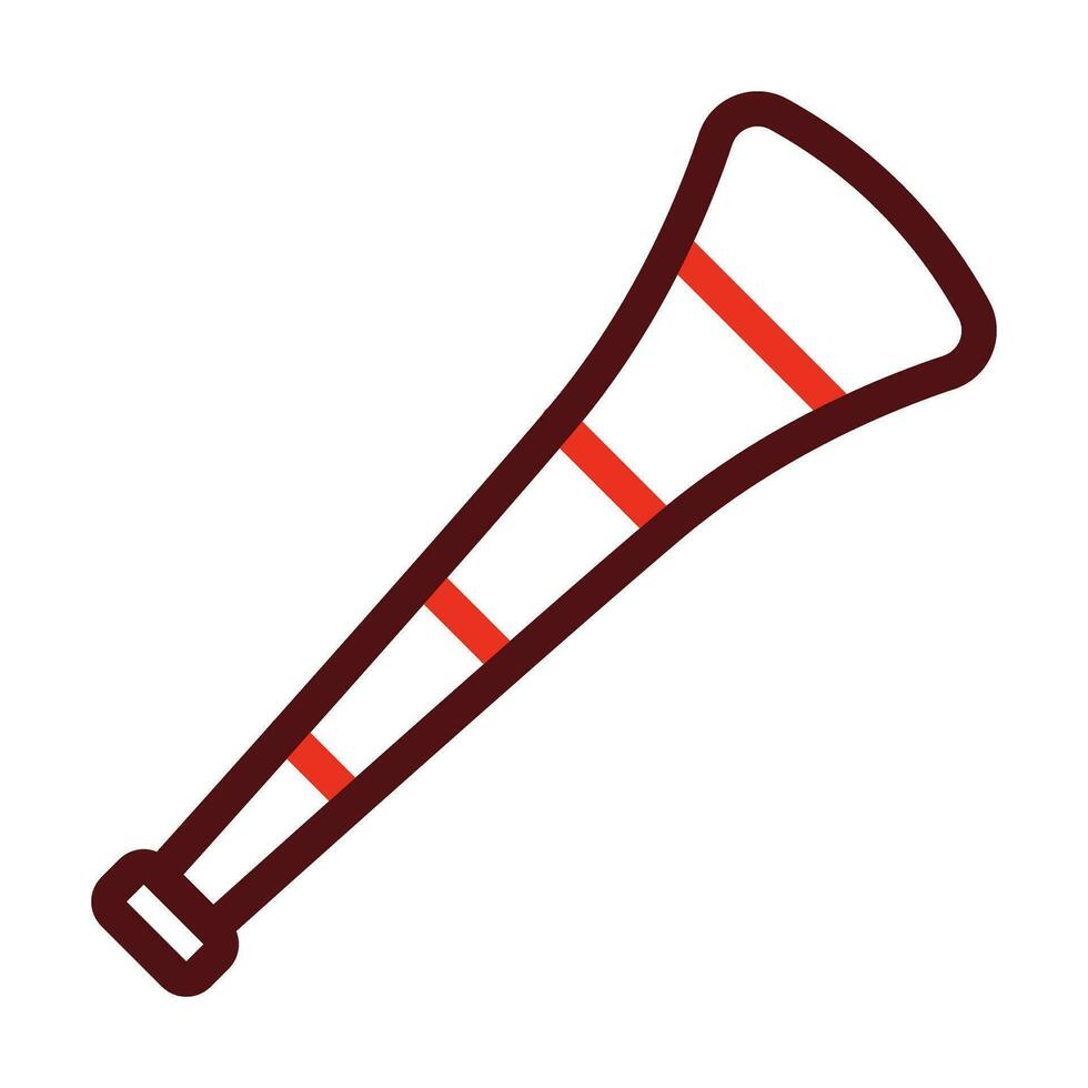 vuvuzela vector dik lijn twee kleur pictogrammen voor persoonlijk en reclame gebruiken.