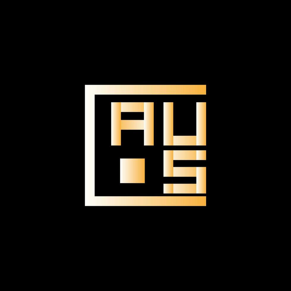 aus brief logo vector ontwerp, aus gemakkelijk en modern logo. aus luxueus alfabet ontwerp