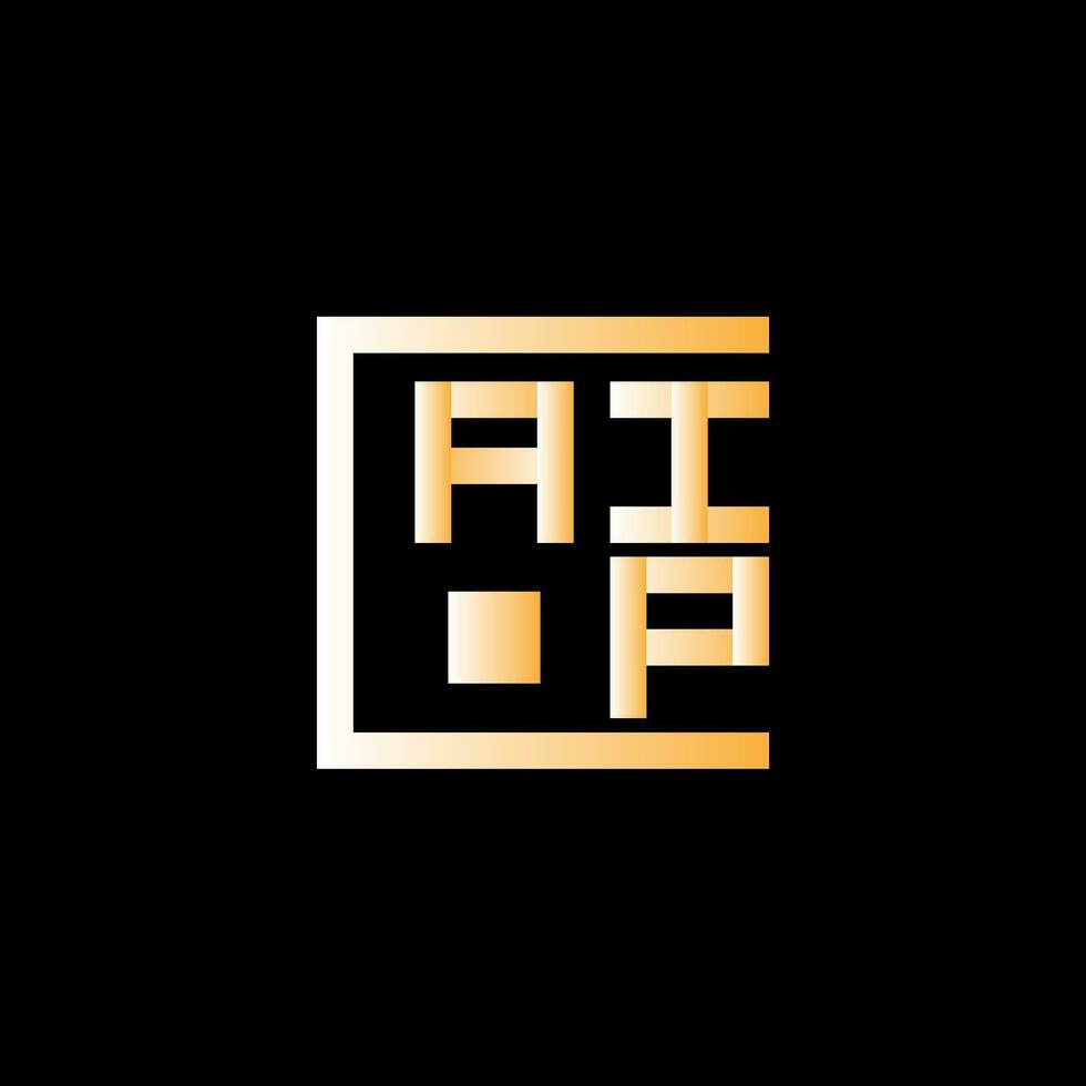 aip brief logo vector ontwerp, aip gemakkelijk en modern logo. aip luxueus alfabet ontwerp