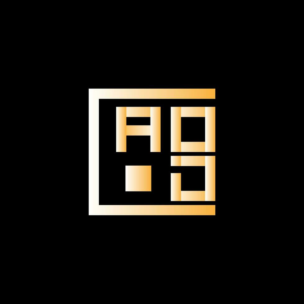 aod brief logo vector ontwerp, aod gemakkelijk en modern logo. aod luxueus alfabet ontwerp