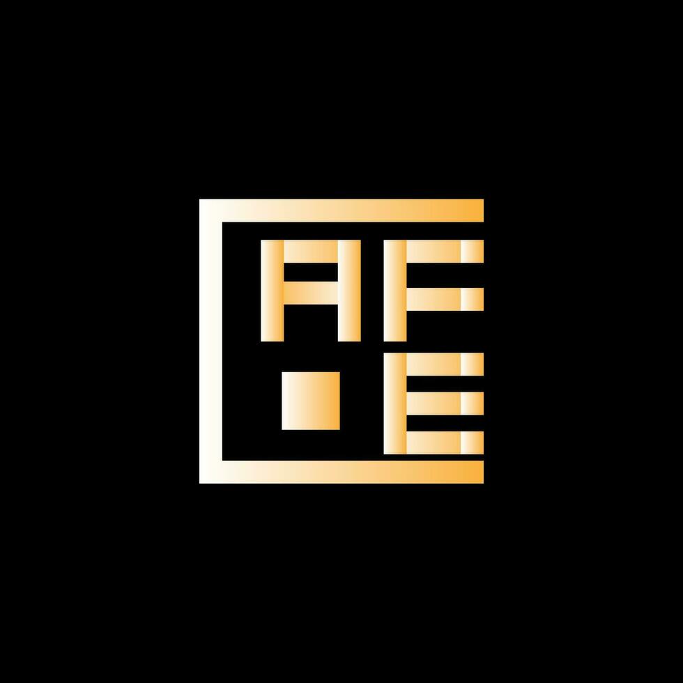 afe brief logo vector ontwerp, afe gemakkelijk en modern logo. afe luxueus alfabet ontwerp