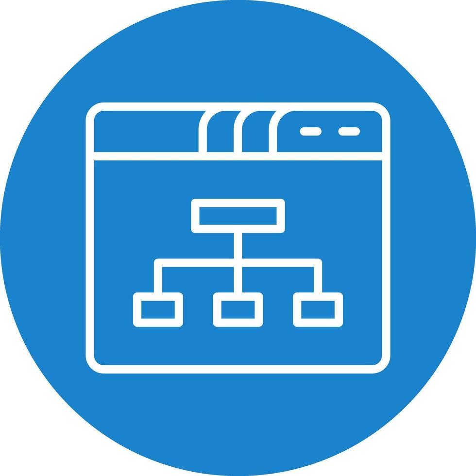 sitemap vector icoon ontwerp