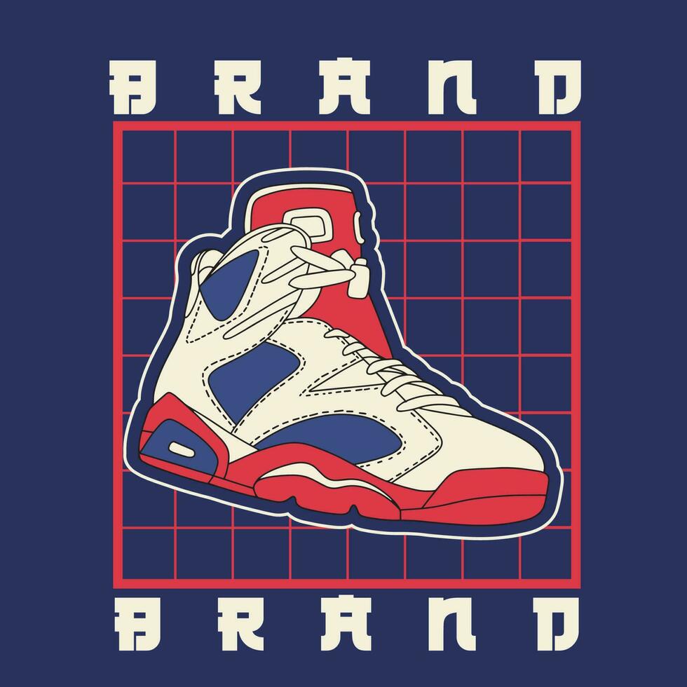 sneaker schoenen . concept. vlak ontwerp. vector illustratie. sportschoenen in vlak stijl. sportschoenen kant visie. mode sportschoenen.