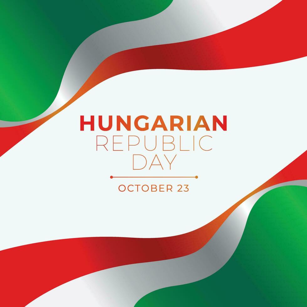 Hongaars republiek dag ontwerp sjabloon mooi zo voor viering gebruik. Hongaars vlag ontwerp. vlak ontwerp. vector eps 10.