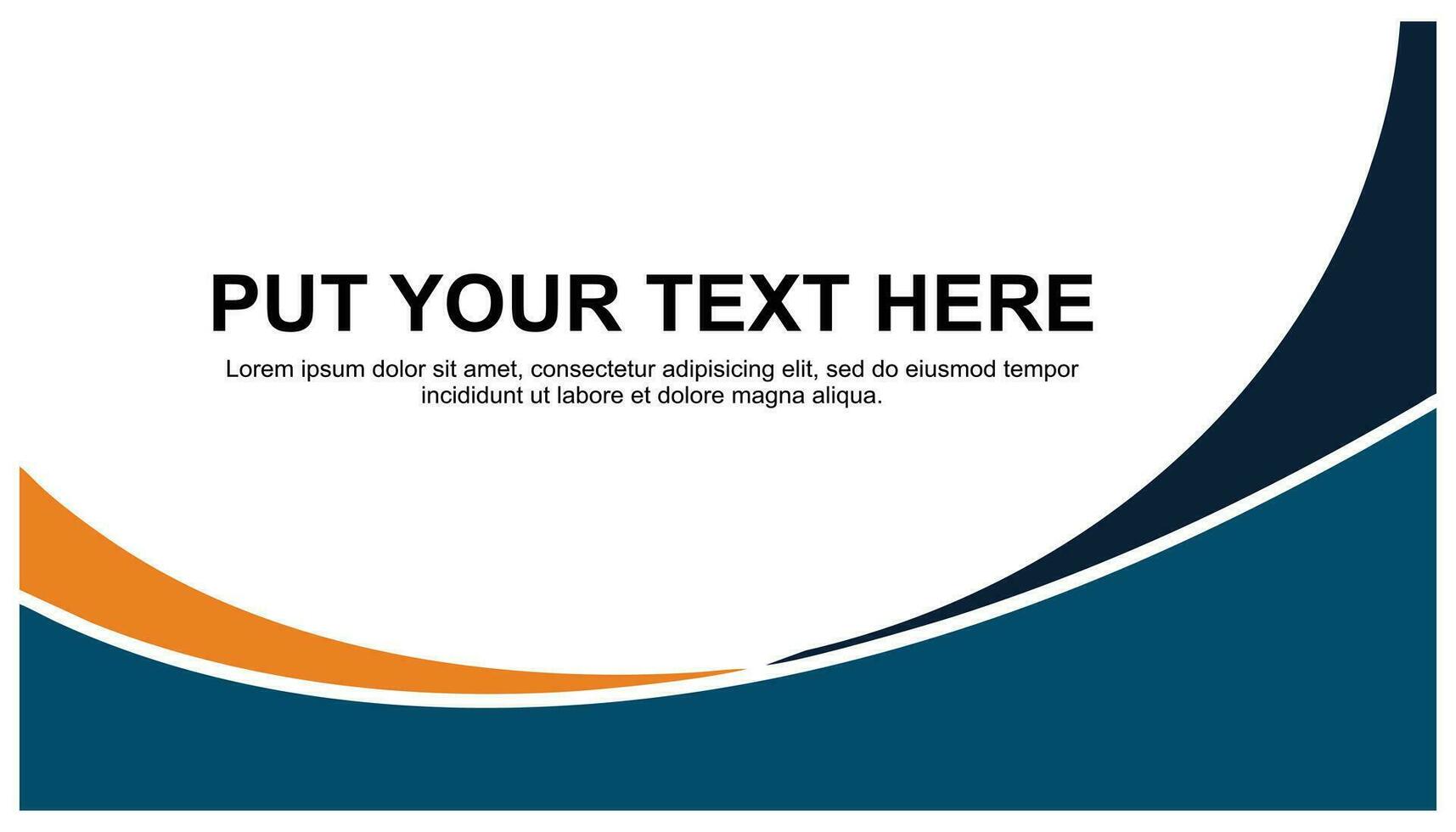 blauw en oranje bedrijf folder sjabloon ontwerp met kopiëren ruimte voor uw tekst banier, poster, folder, brochure, website. abstract achtergrond. vector illustratie eps10