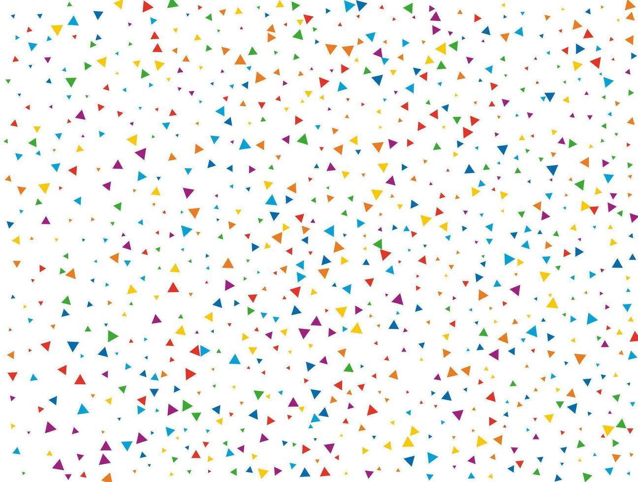 vakantie driehoekig confetti. licht regenboog schitteren confetti achtergrond. gekleurde feestelijk textuur. vector