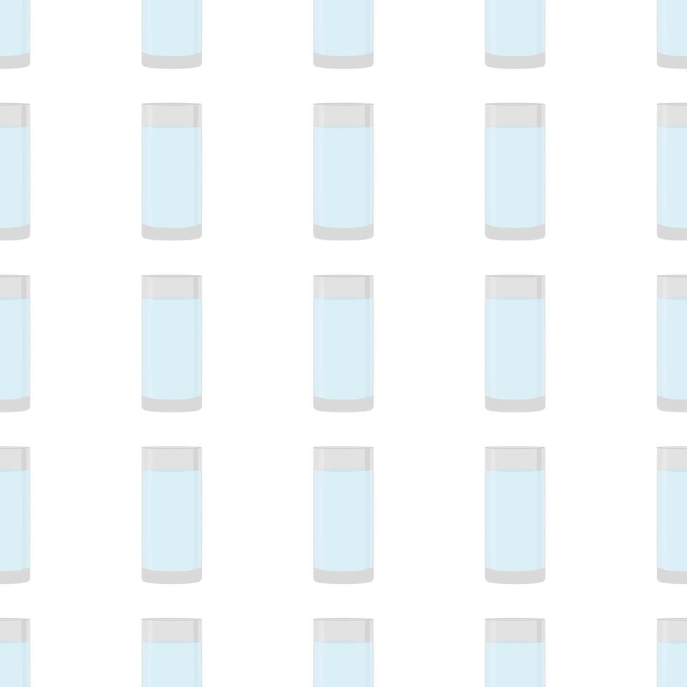 illustratie op thema gekleurde set identieke soorten glazen bekers vector