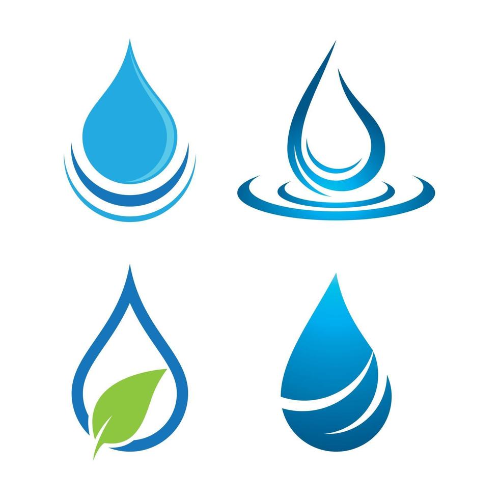 waterdruppel logo afbeeldingen vector