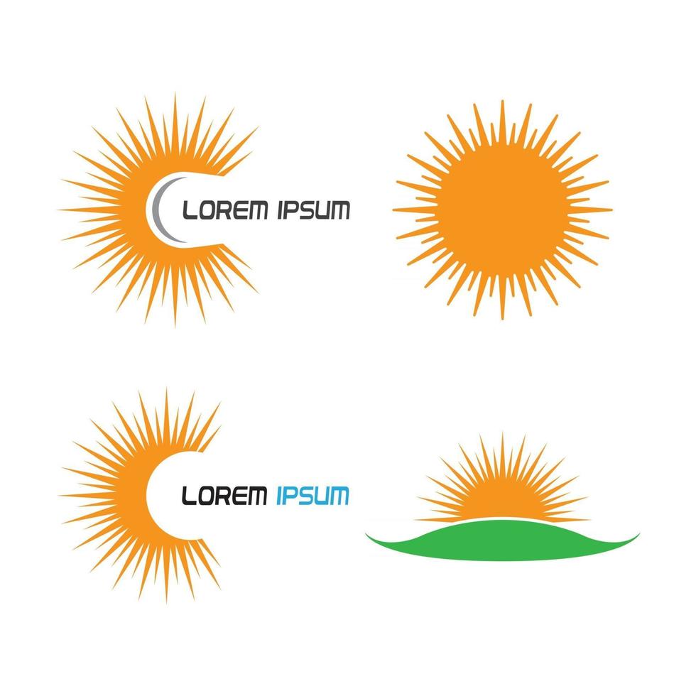 zon logo afbeeldingen illustratie vector