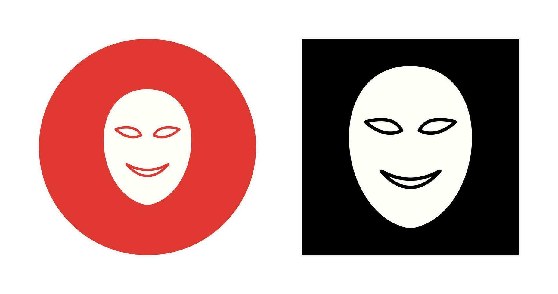 oude gezicht masker vector icoon