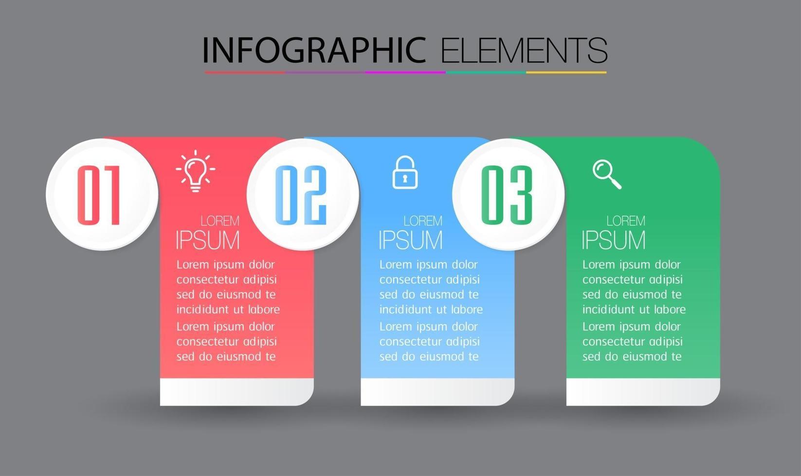 moderne tekstvaksjabloon, infographicsbanner vector