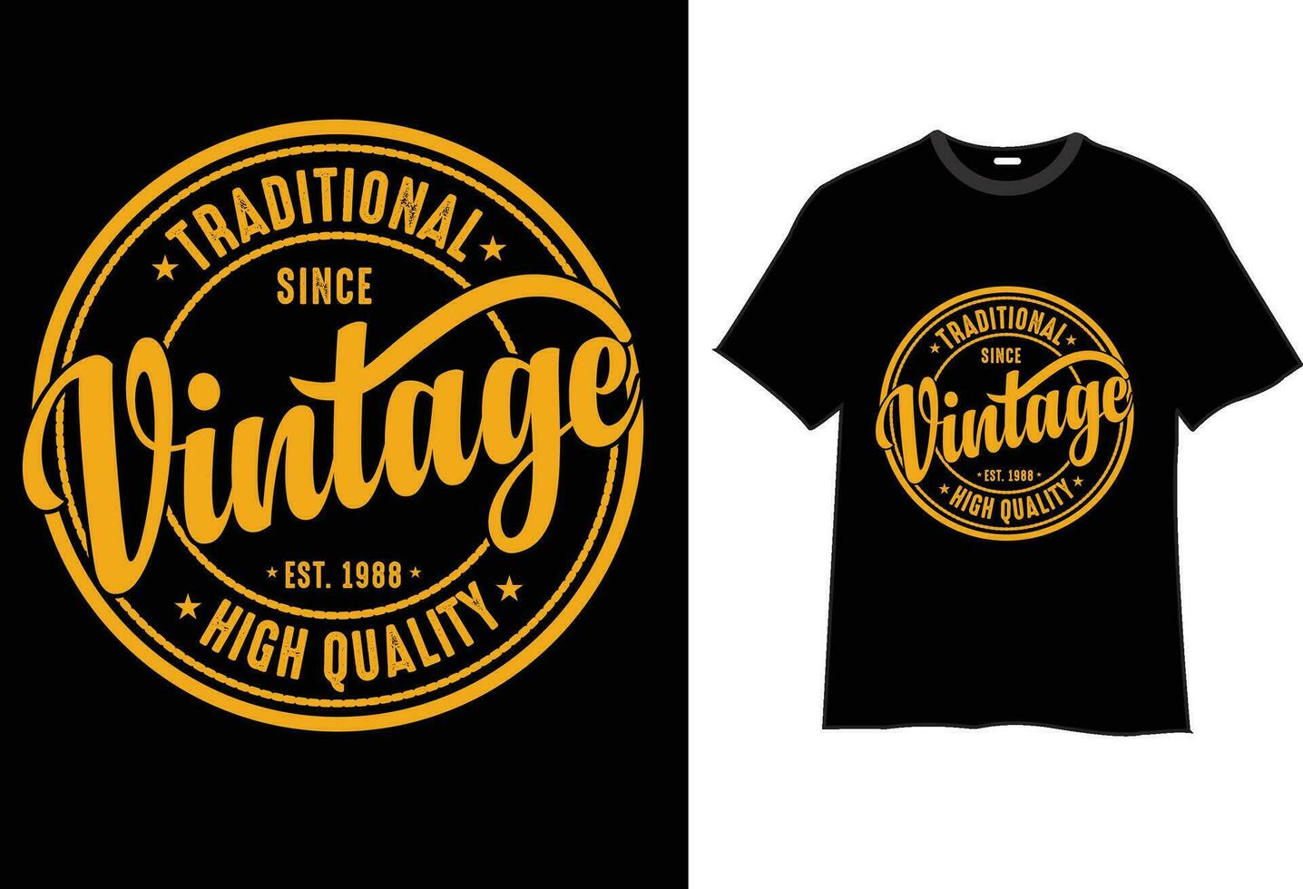 vintage t-shirtontwerp vector