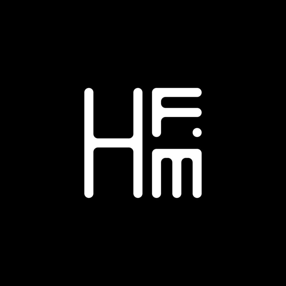 hfm brief logo vector ontwerp, hfm gemakkelijk en modern logo. hfm luxueus alfabet ontwerp