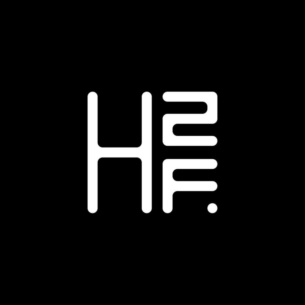 hzf brief logo vector ontwerp, hzf gemakkelijk en modern logo. hzf luxueus alfabet ontwerp