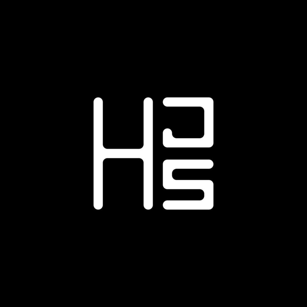 hjs brief logo vector ontwerp, hjs gemakkelijk en modern logo. hjs luxueus alfabet ontwerp