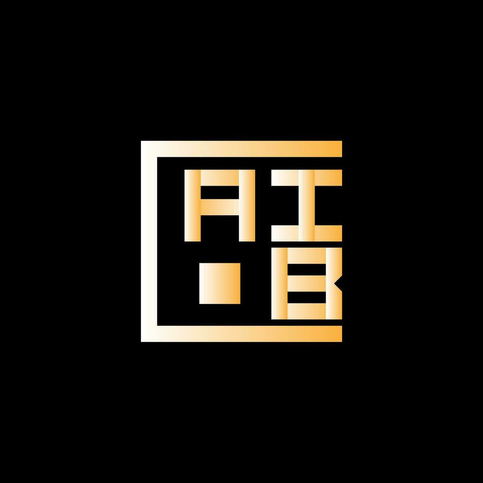 aib brief logo vector ontwerp, aib gemakkelijk en modern logo. aib luxueus alfabet ontwerp