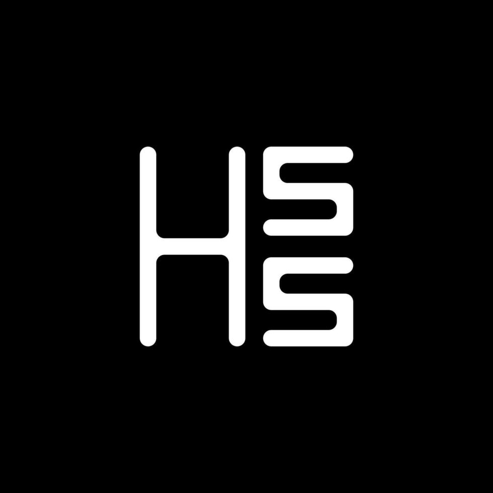 hss brief logo vector ontwerp, hss gemakkelijk en modern logo. hss luxueus alfabet ontwerp