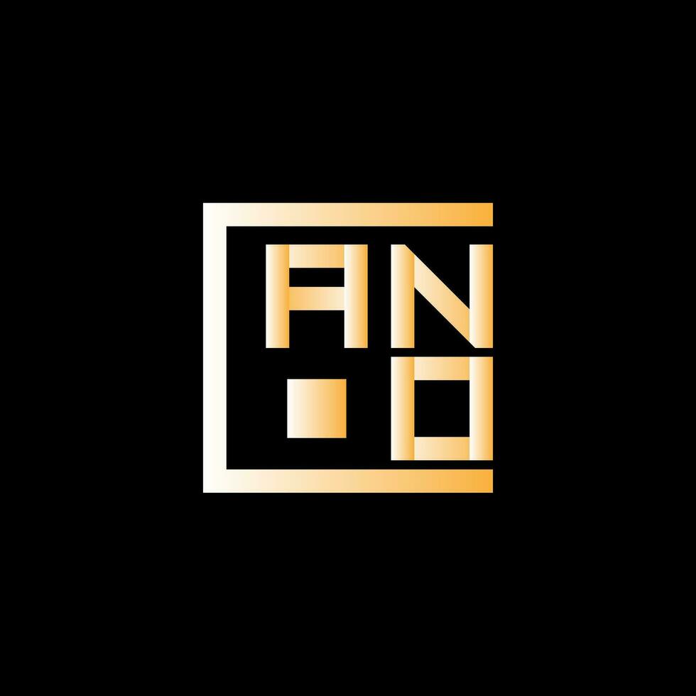 ano brief logo vector ontwerp, ano gemakkelijk en modern logo. ano luxueus alfabet ontwerp