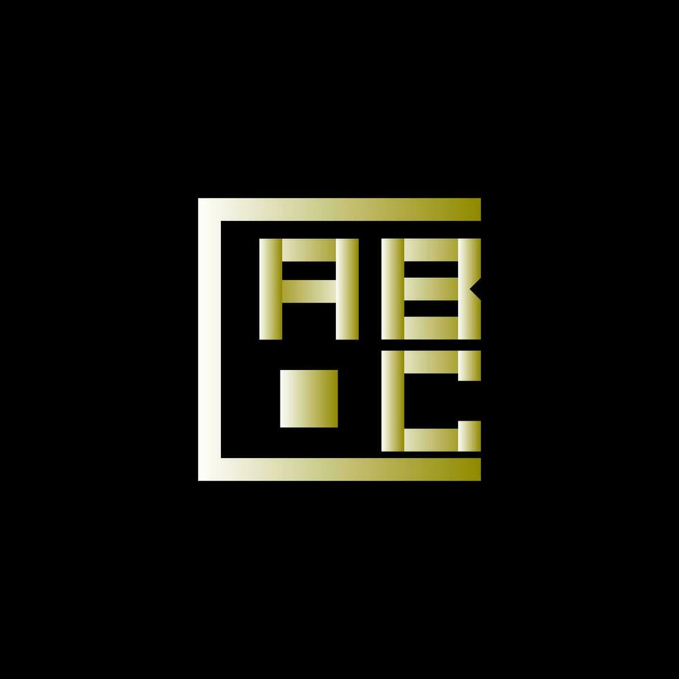 abc brief logo vector ontwerp, abc gemakkelijk en modern logo. abc luxueus alfabet ontwerp