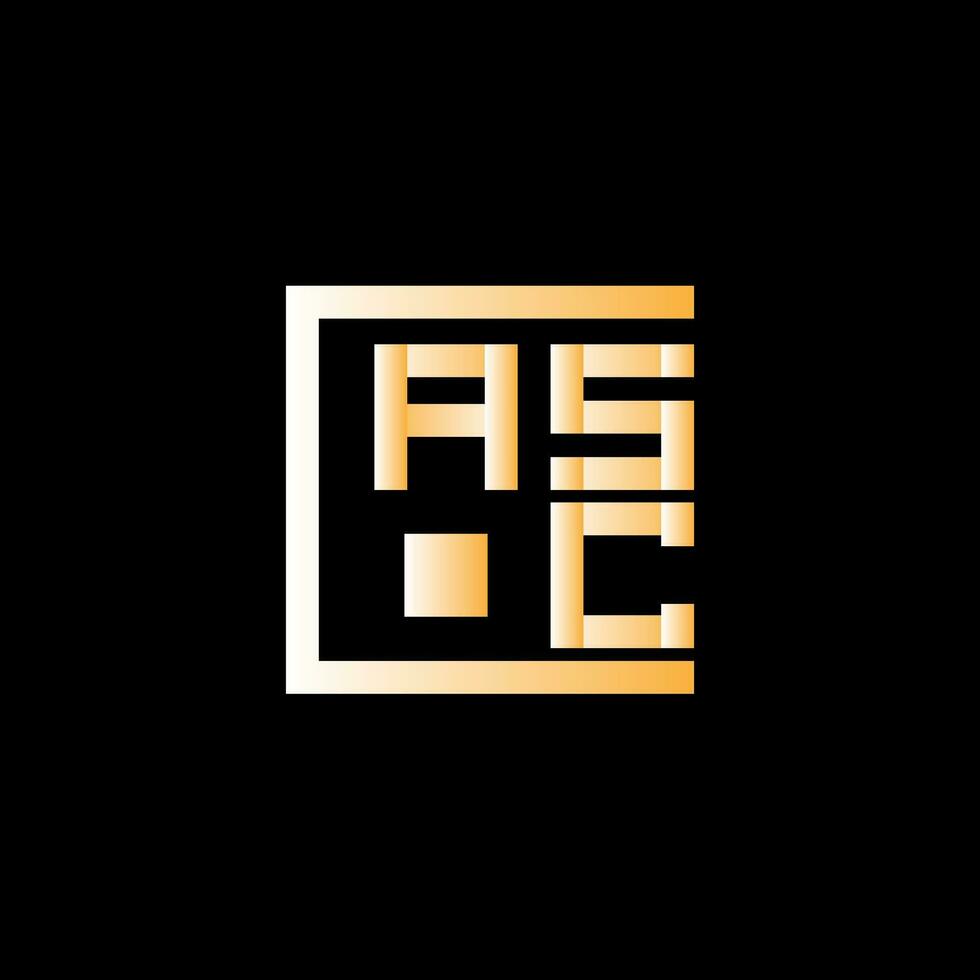 asc brief logo vector ontwerp, asc gemakkelijk en modern logo. asc luxueus alfabet ontwerp
