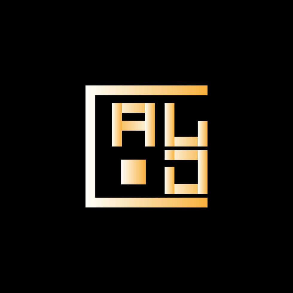 ald brief logo vector ontwerp, ald gemakkelijk en modern logo. ald luxueus alfabet ontwerp