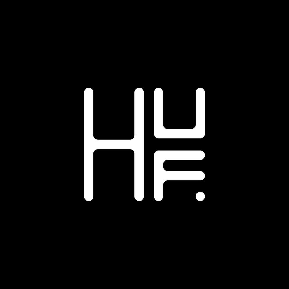 huf brief logo vector ontwerp, huf gemakkelijk en modern logo. huf luxueus alfabet ontwerp