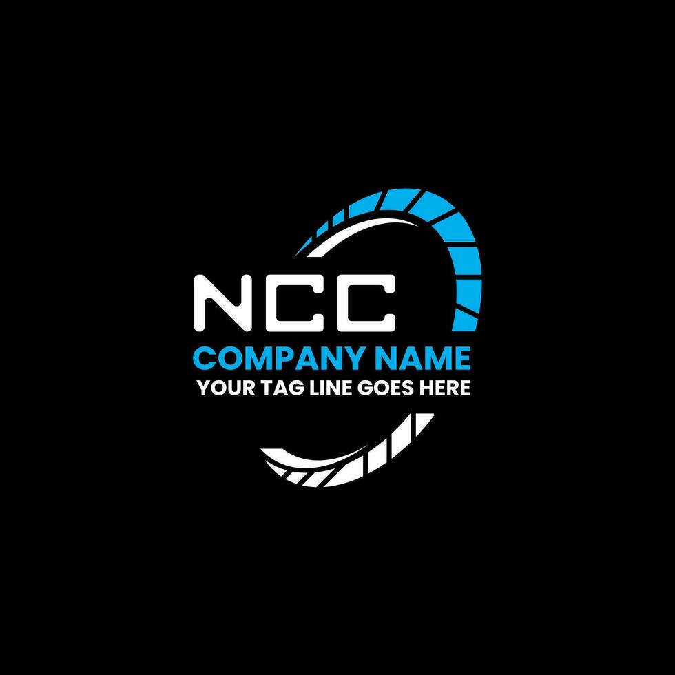 ncc brief logo vector ontwerp, ncc gemakkelijk en modern logo. ncc luxueus alfabet ontwerp
