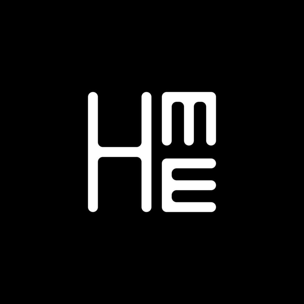 hme brief logo vector ontwerp, hme gemakkelijk en modern logo. hme luxueus alfabet ontwerp