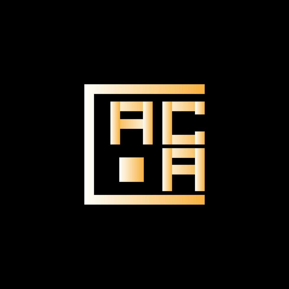 aca brief logo vector ontwerp, aca gemakkelijk en modern logo. aca luxueus alfabet ontwerp