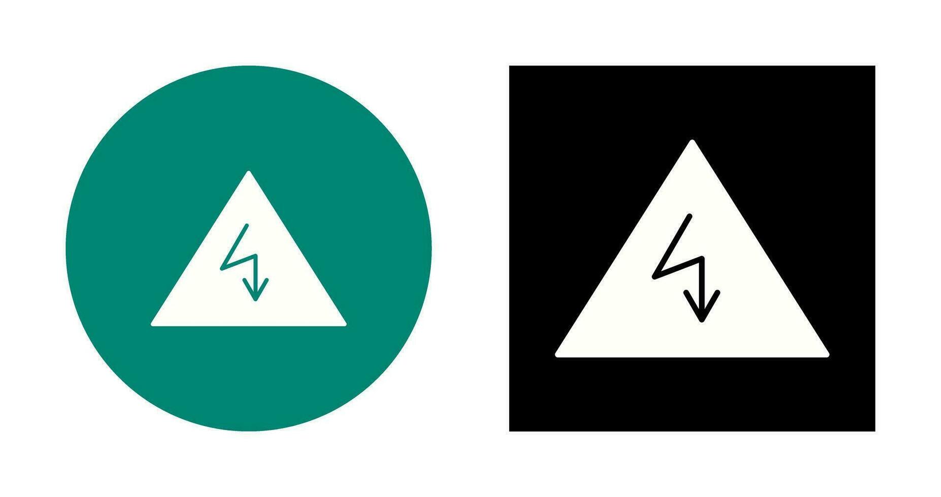 uniek elektriciteit Gevaar vector icoon