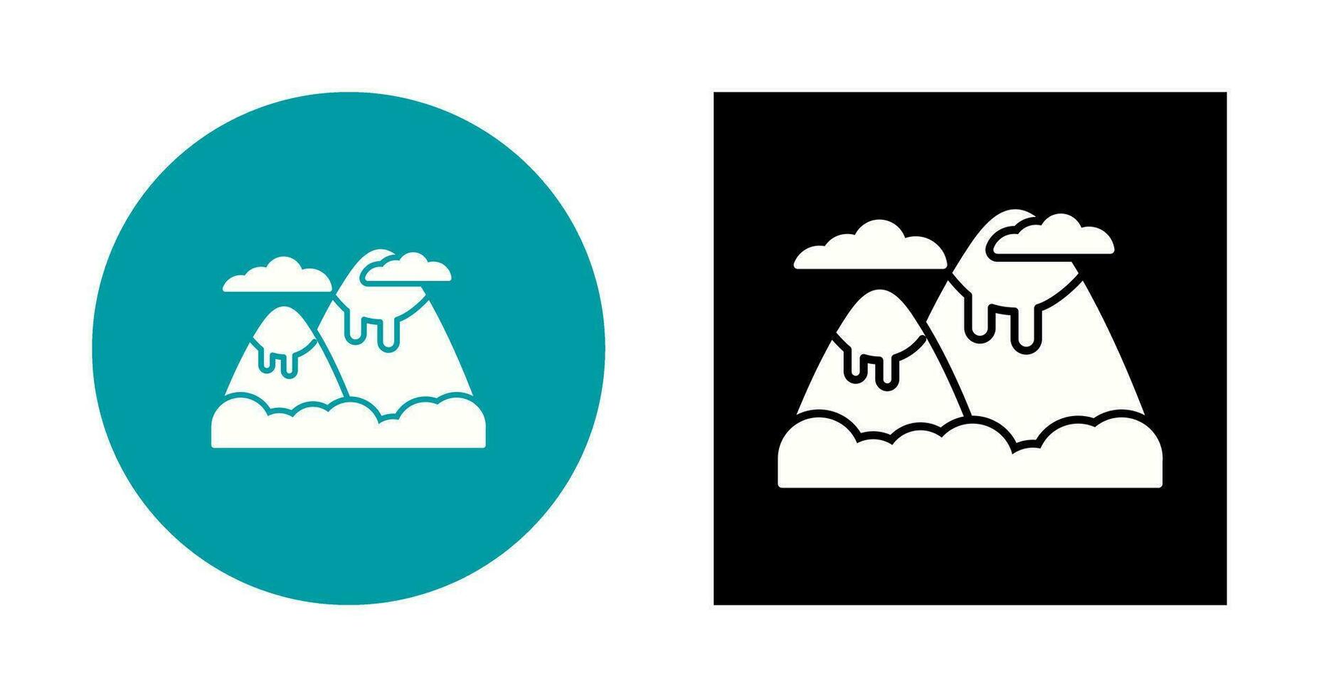 berg vector pictogram