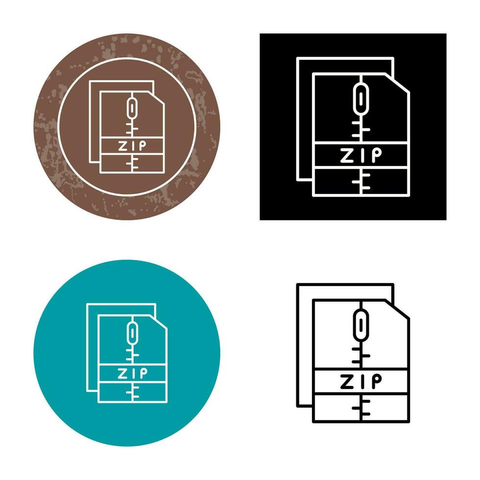 ritssluiting het dossier vector icoon