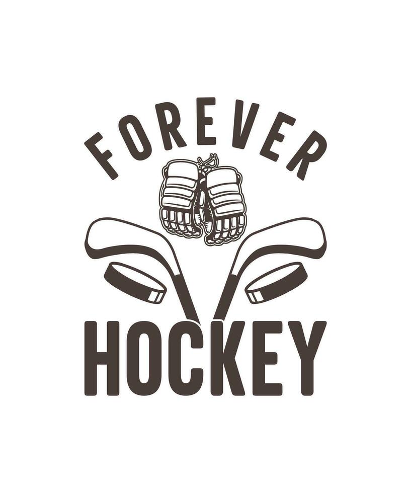 hockey is mijn favoriete seizoen hockey logo t-shirt ontwerp vector