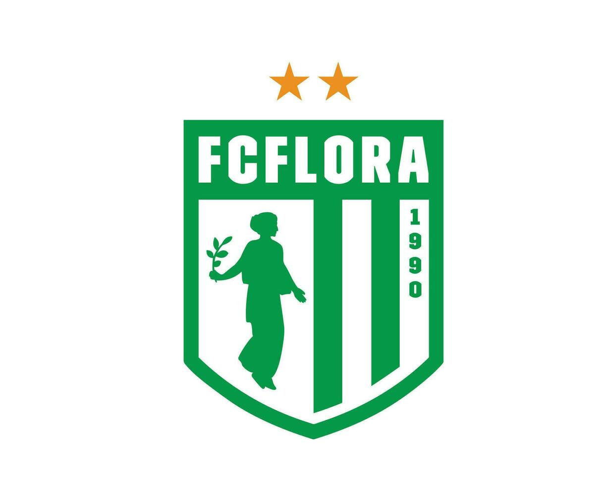flora Tallinn club logo symbool Estland liga Amerikaans voetbal abstract ontwerp vector illustratie
