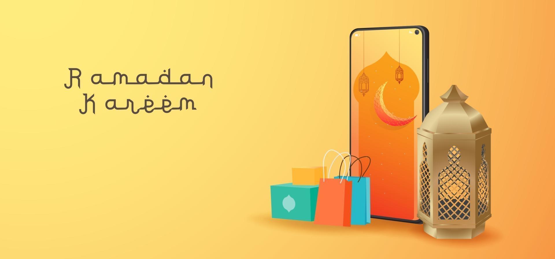 ramadan verkoop banners sjabloon vector