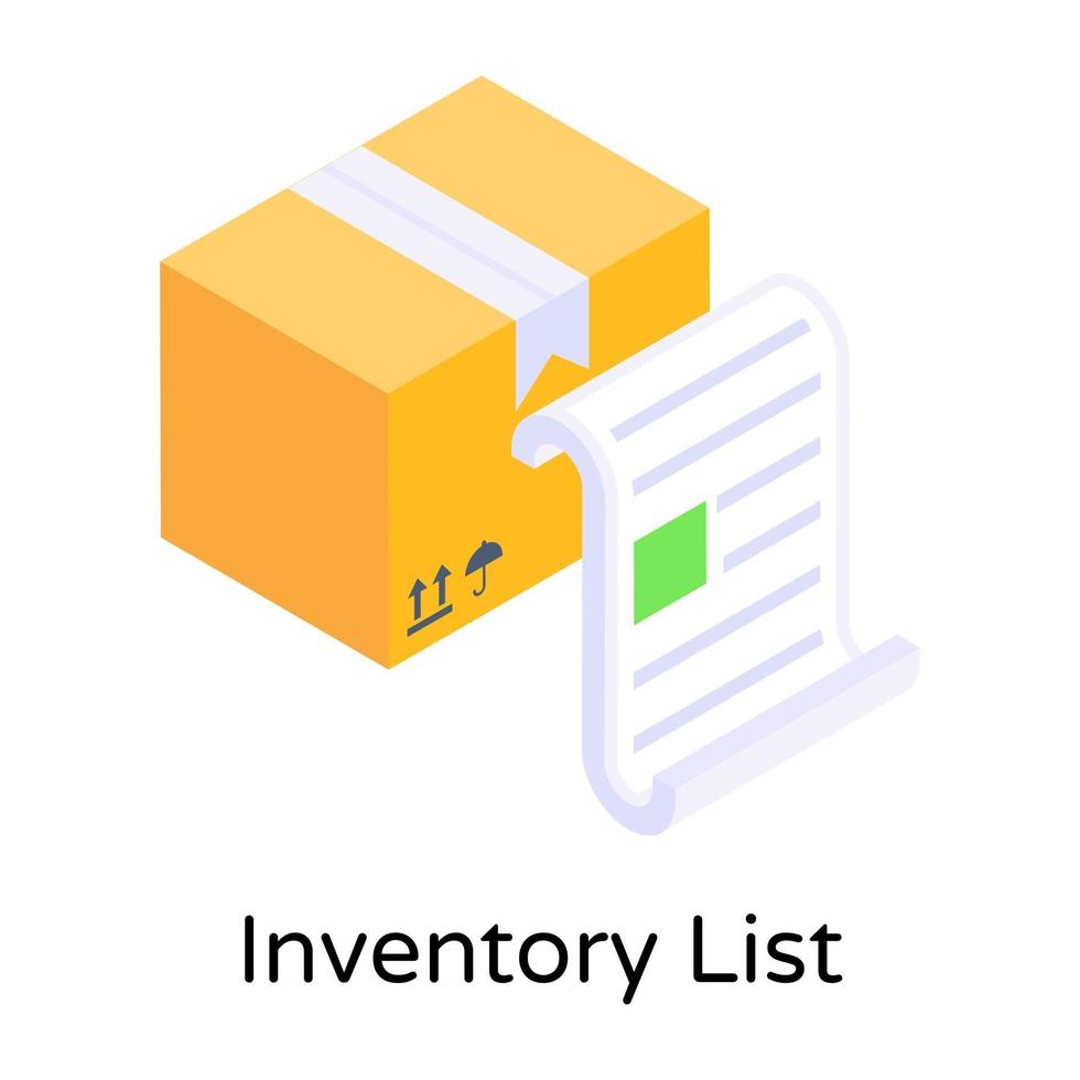 inventaris en checklist vector