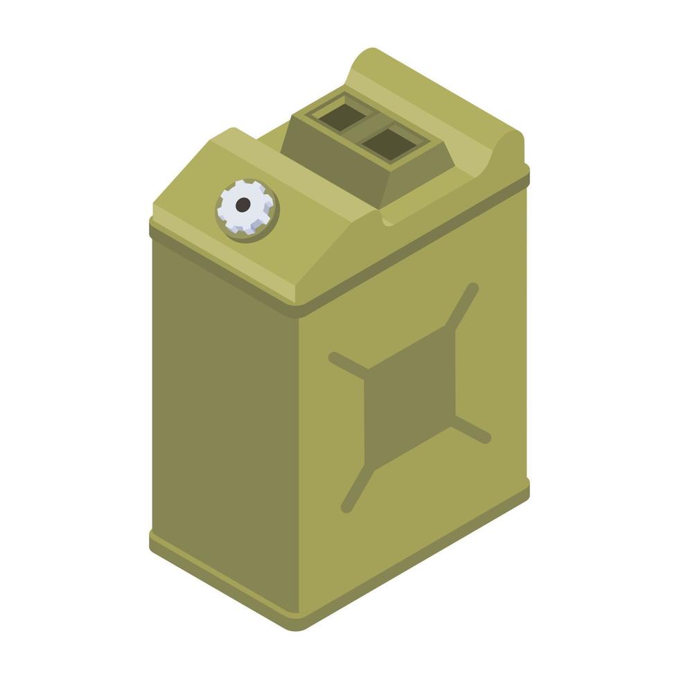 brandstof jerrycan en kan vector