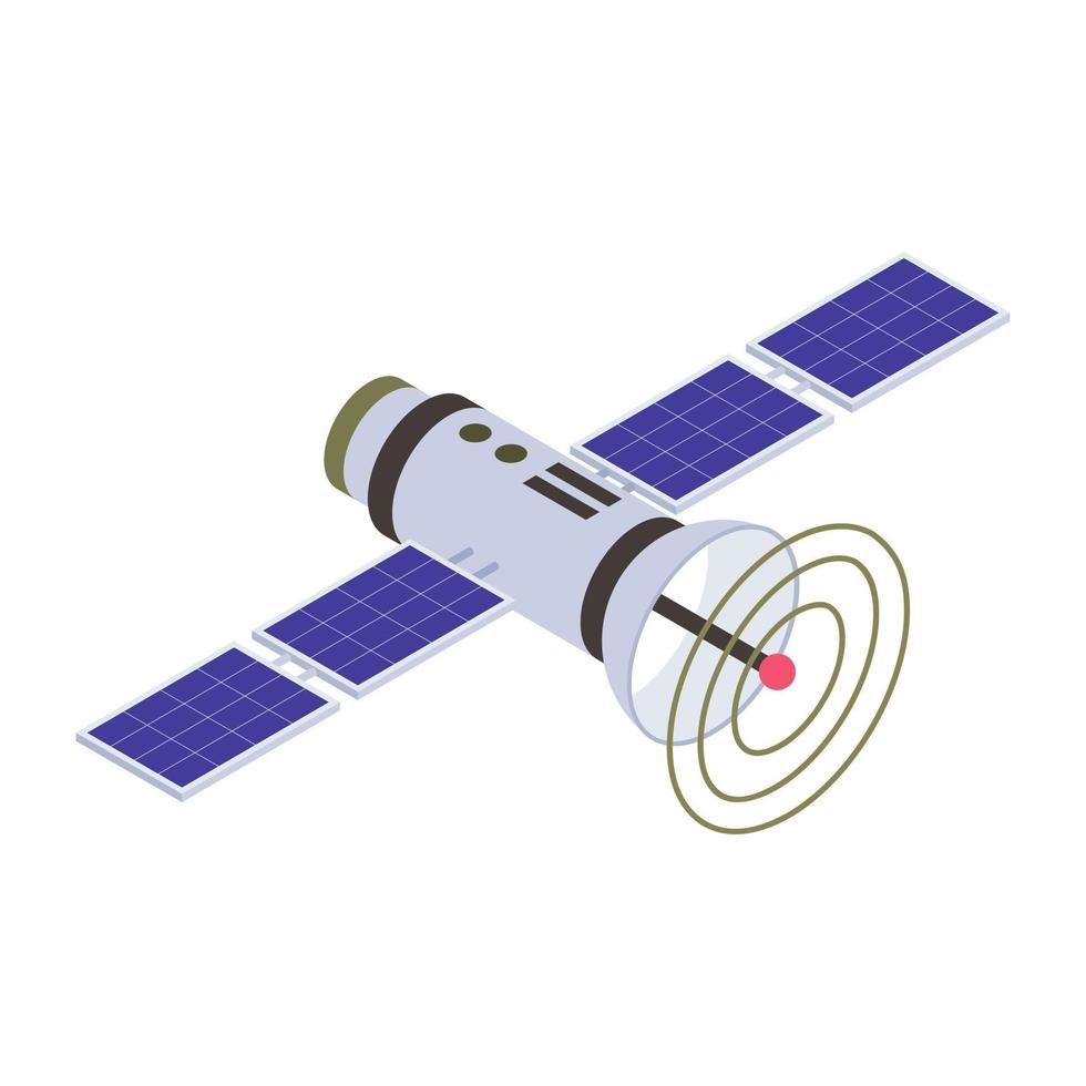 satelliet en apparatuur vector