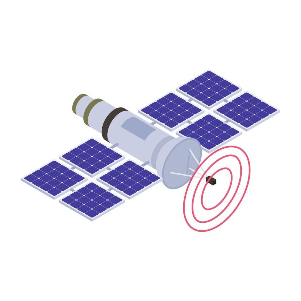 satelliet en apparatuur vector