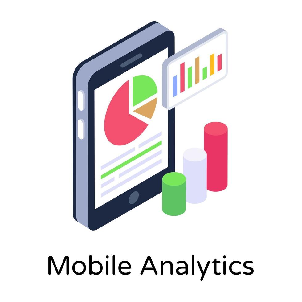 online mobiele analyse vector