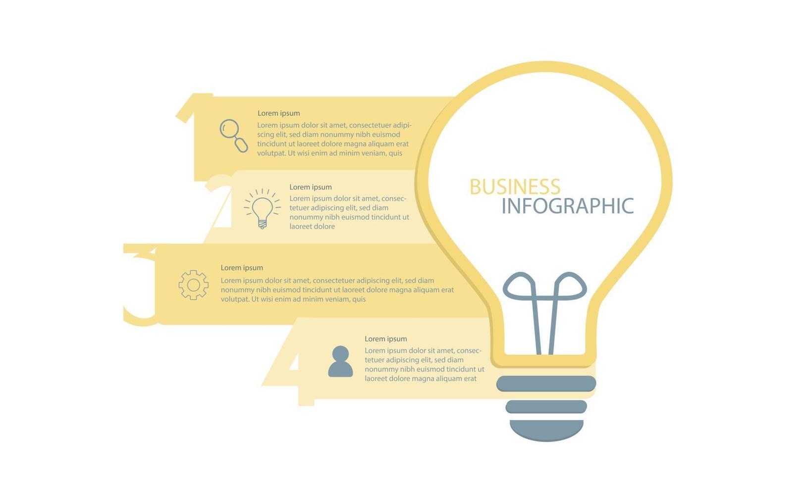 abstracte infographics nummers stap opties. vector